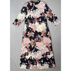 Spartina 449 Naomi Mockneck Dress Linden Romantic Floral Size XL Coquette Boho